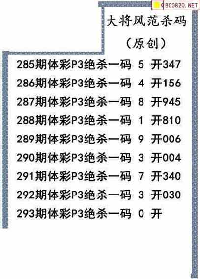 绝杀一码