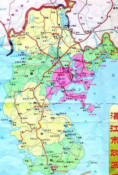 湛江市各区县地图图标
