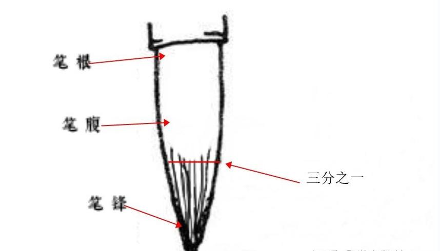 毛笔中锋和侧锋图解截图