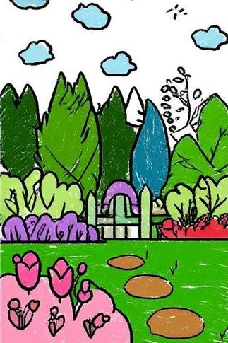 qq红包花园简笔画