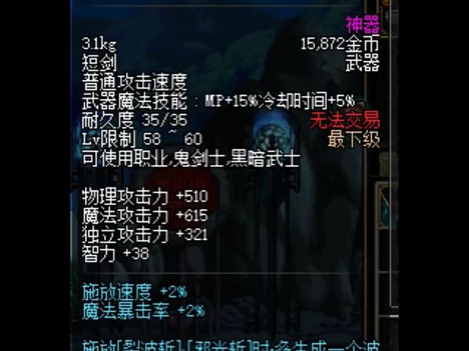 dnf短剑适合哪个职业