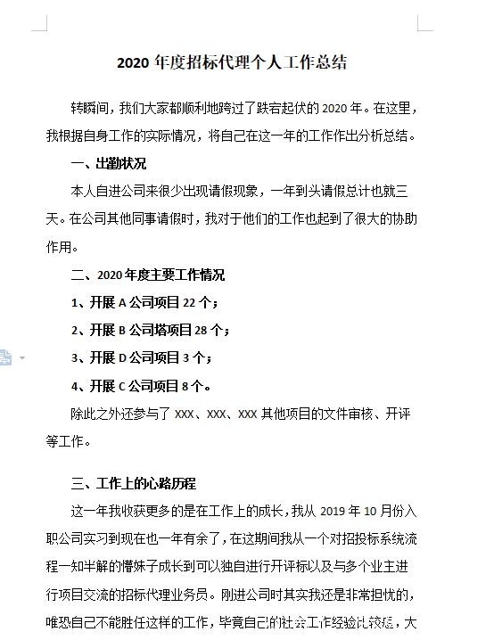 2020年个人计划总结