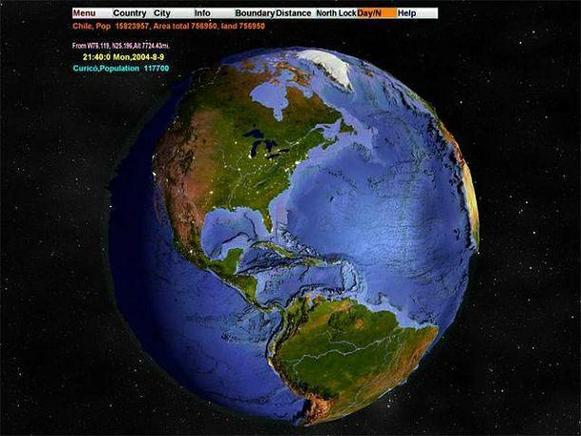 世界地图3d版可转动截图