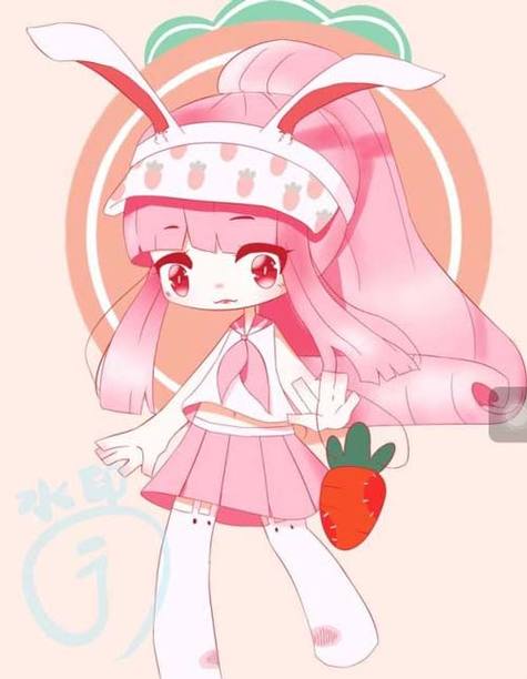 迷你世界兔美美拟人