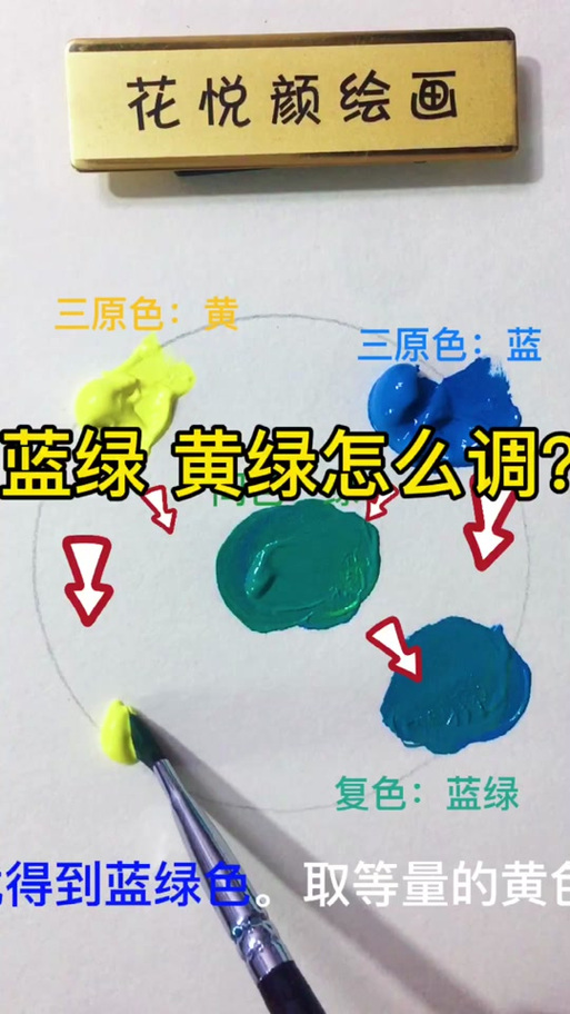 蓝色变绿色怎么调