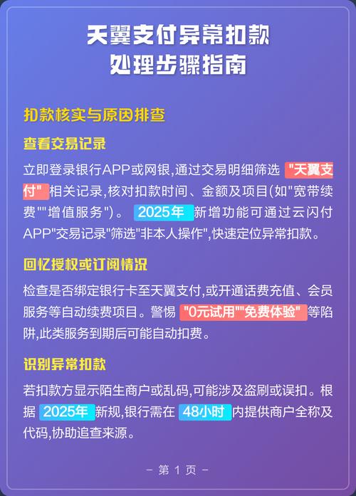 被天翼支付扣款怎么追回截图