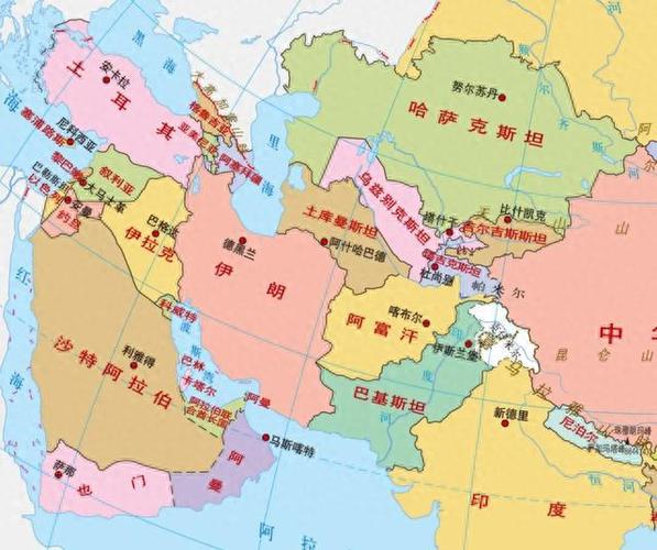 以色列与中国地图位置