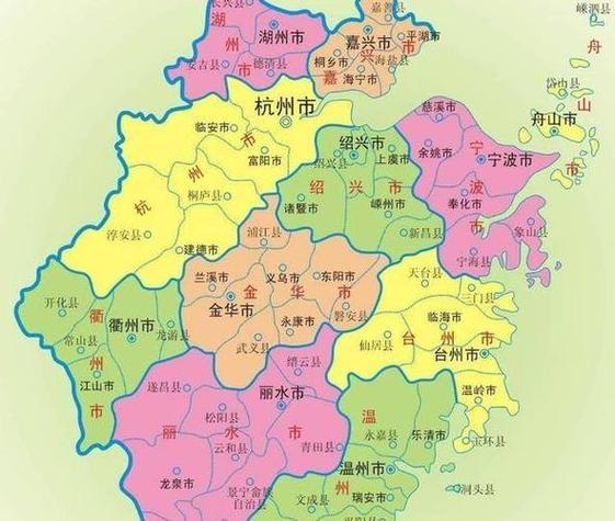 浙江详细地图全图