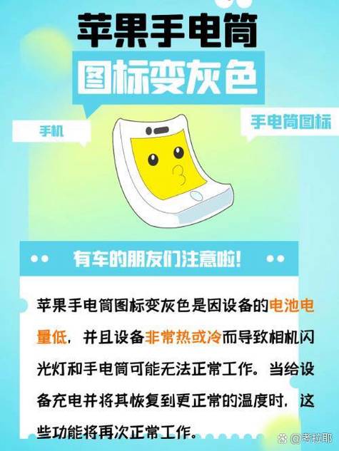 为什么手电筒图标变灰了图标