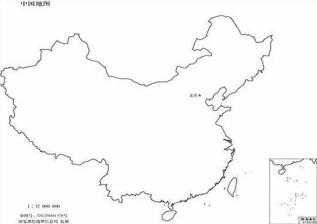 中国地图电子版可打印