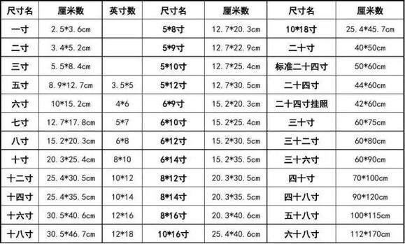一寸照片的尺寸图标