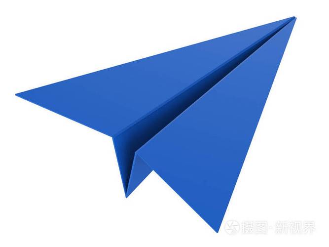 蓝色纸飞机