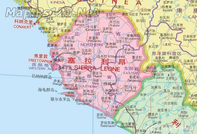 塞拉利昂地图