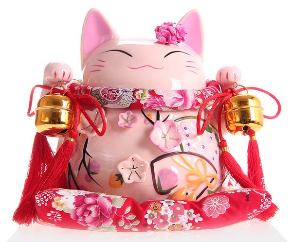 粉色的招财猫代表什么