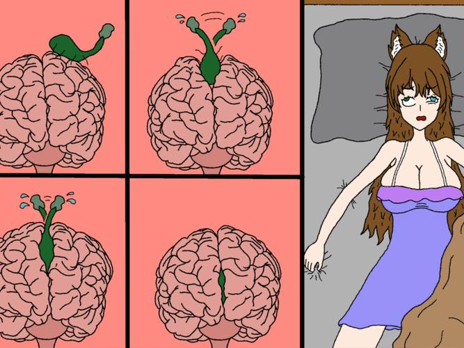 女性大脑被寄生虫控制动画