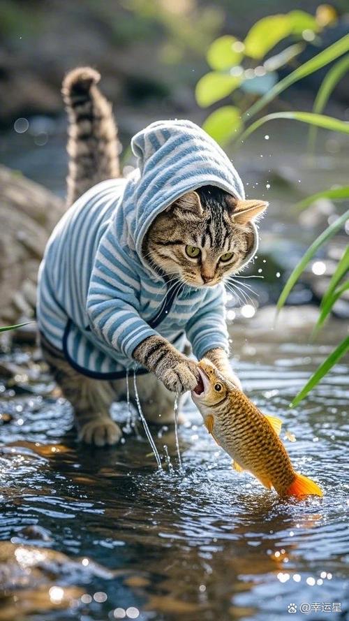 猫咪抓鱼触屏游戏