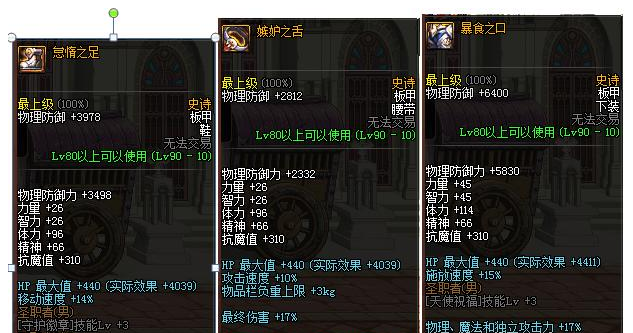 dnf90b套排名