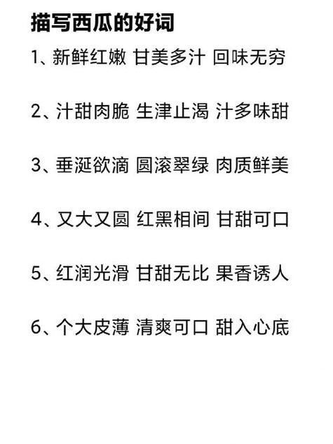 西瓜成语大全截图