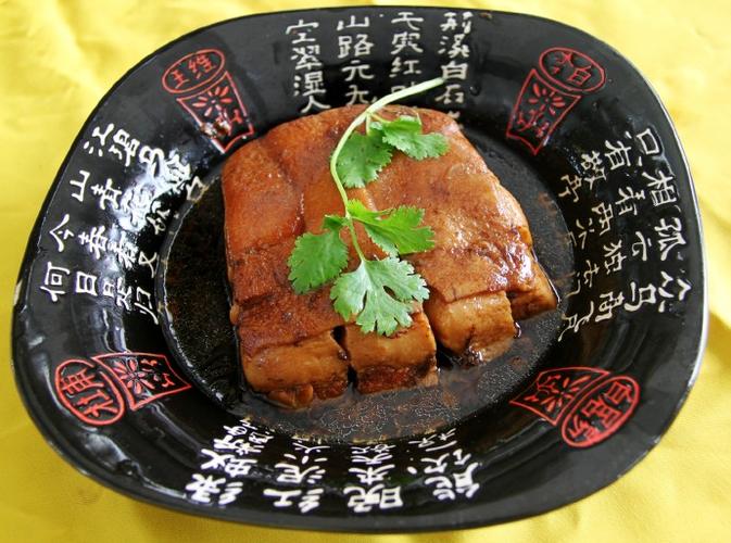 蒸方块肉图片