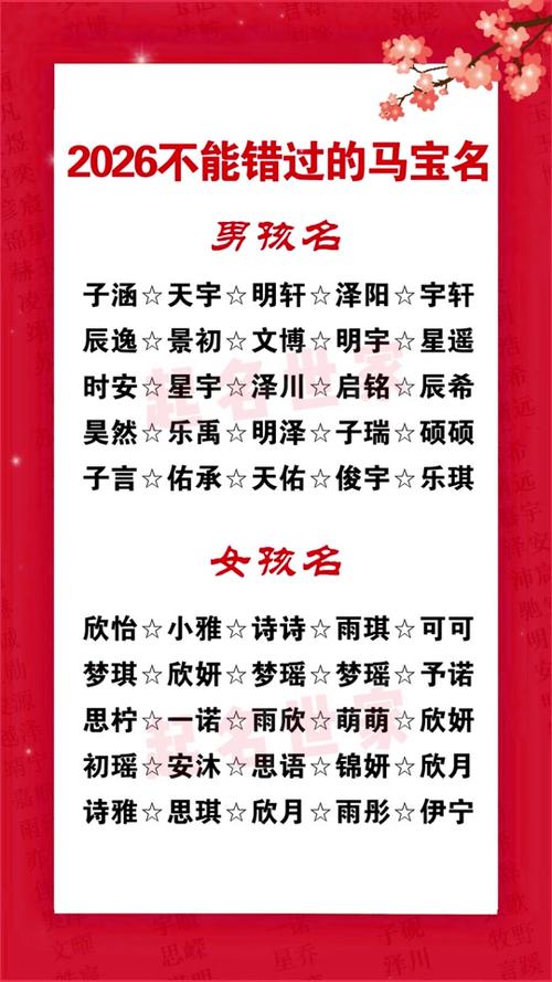 2026最旺男孩名字缩略图