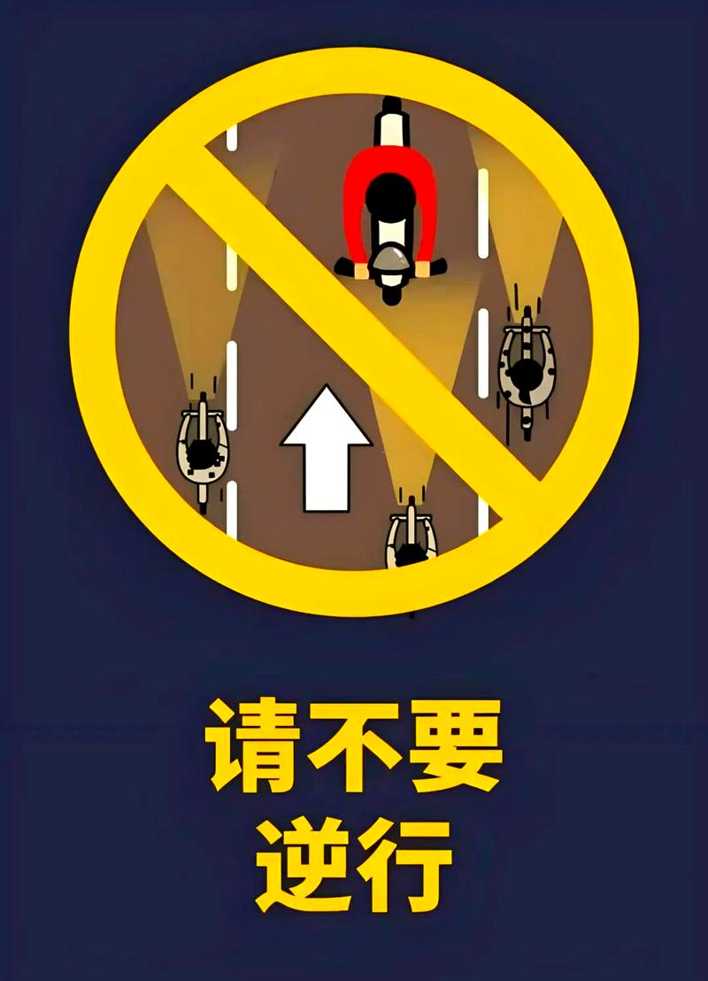 不小心走错车道逆行了