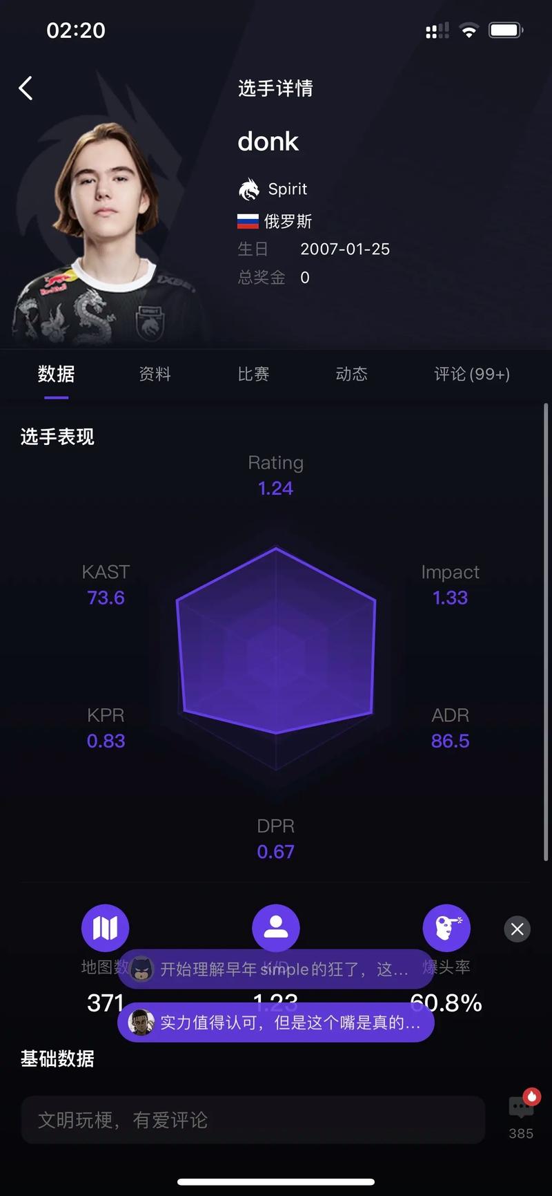 donk灵敏度