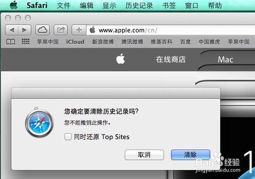 safari删除不了历史记录