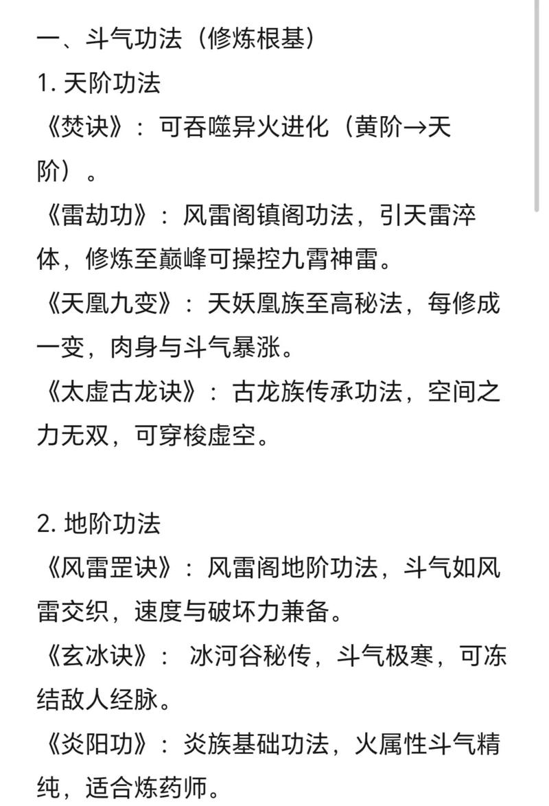 唐门功法大全