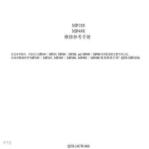 佳能mp288说明书缩略图