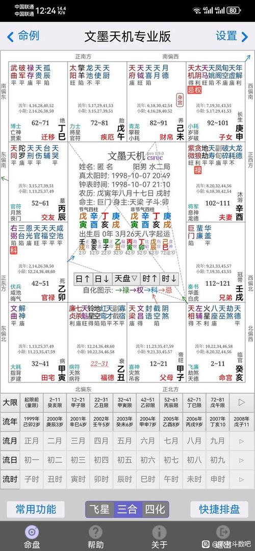 文墨天机八字