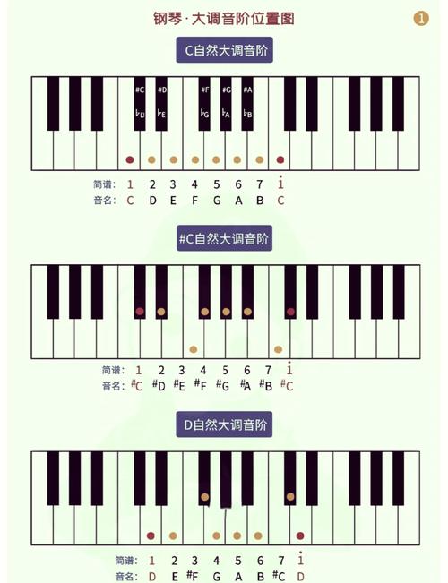 键盘上的a调b调c调等图示
