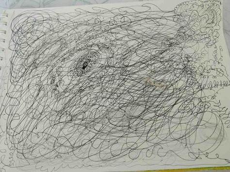 乱七八糟的线条的画