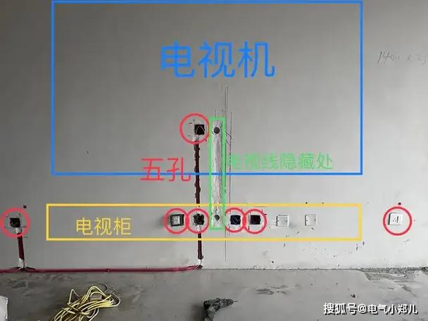 电视墙插座图解