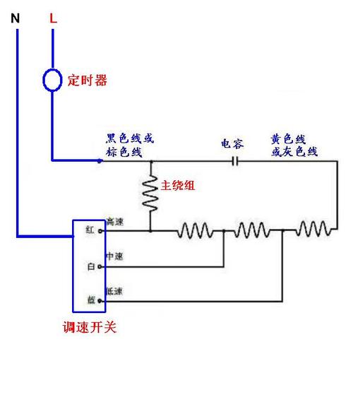 电风扇电路图及原理图