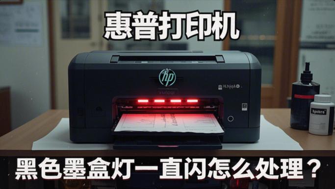 打印机墨盒灯一直亮怎么办