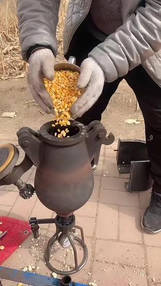 老式爆米花机视频