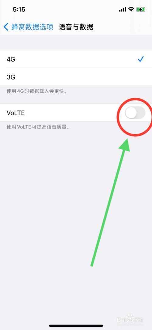苹果手机volte在哪里打开图标