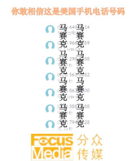 外国电话号码大全