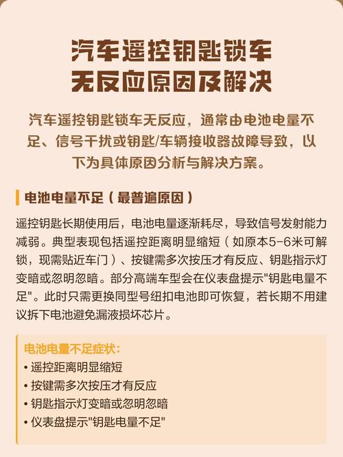 车钥匙锁车没反应缩略图