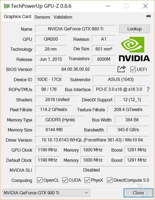 gtx980ti公版差距