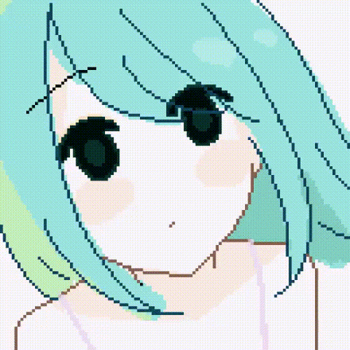 少女像素图