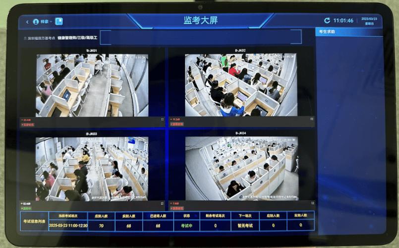 考场监控摄像头清晰度