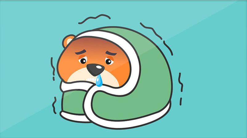 感冒发冷的图片表情包