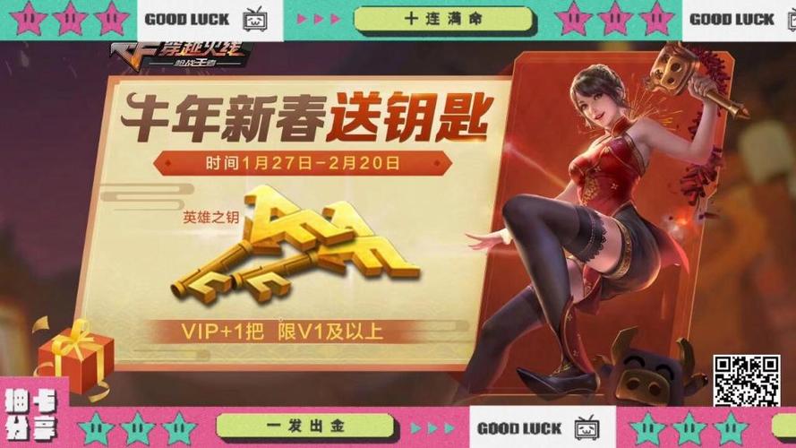 cf手游每年年底都会送钥匙吗