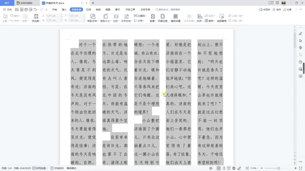 wps文档怎么分成两栏