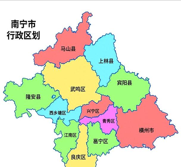 广西南宁地图高清版大图