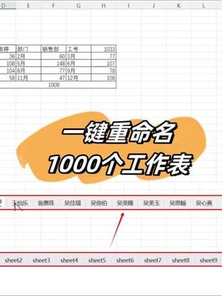 什么用于显示工作表的名称截图