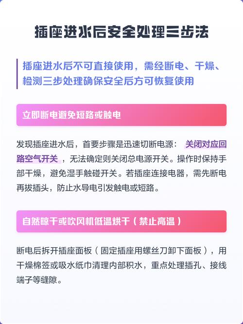 插头泡水后的正确处理方法