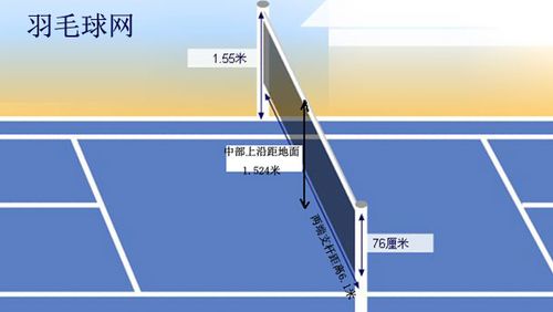 羽毛球网为什么是1.524米