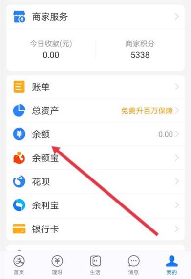 支付宝怎么看不到总资产